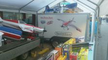 De stand op de paasmarkt